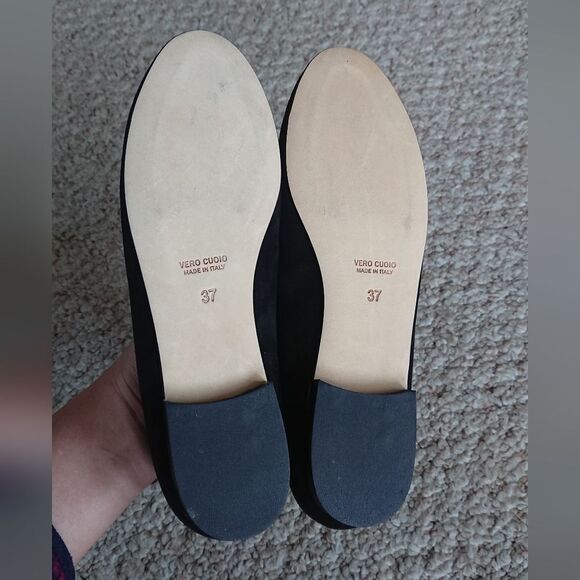 AC Andrea Carrano BABY BLACK SUEDE flat size 36.5 - Picture 12 of 12